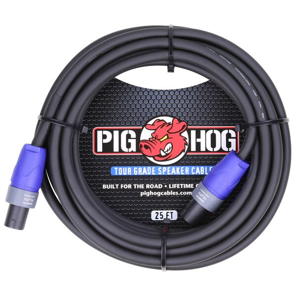 Main product image for Pig Hog PHSC25SPK 25 ft. Tour Grade Speaker Cable 14/2 AWG speakON to speakON 256-035